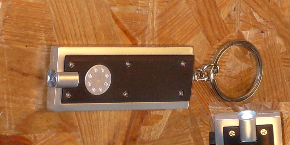 LED Lampe Schl�sselanh�nger schwarz